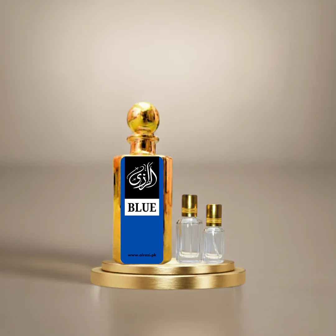 Blue Attar for Men – Fresh Aquatic Woody Arabic Attar - Al-Razi