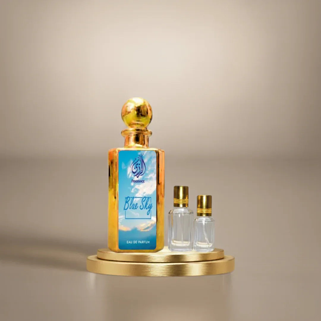 Blue Sky Attar for Men – Fresh Aquatic Citrus Arabic Attar - Al-Razi