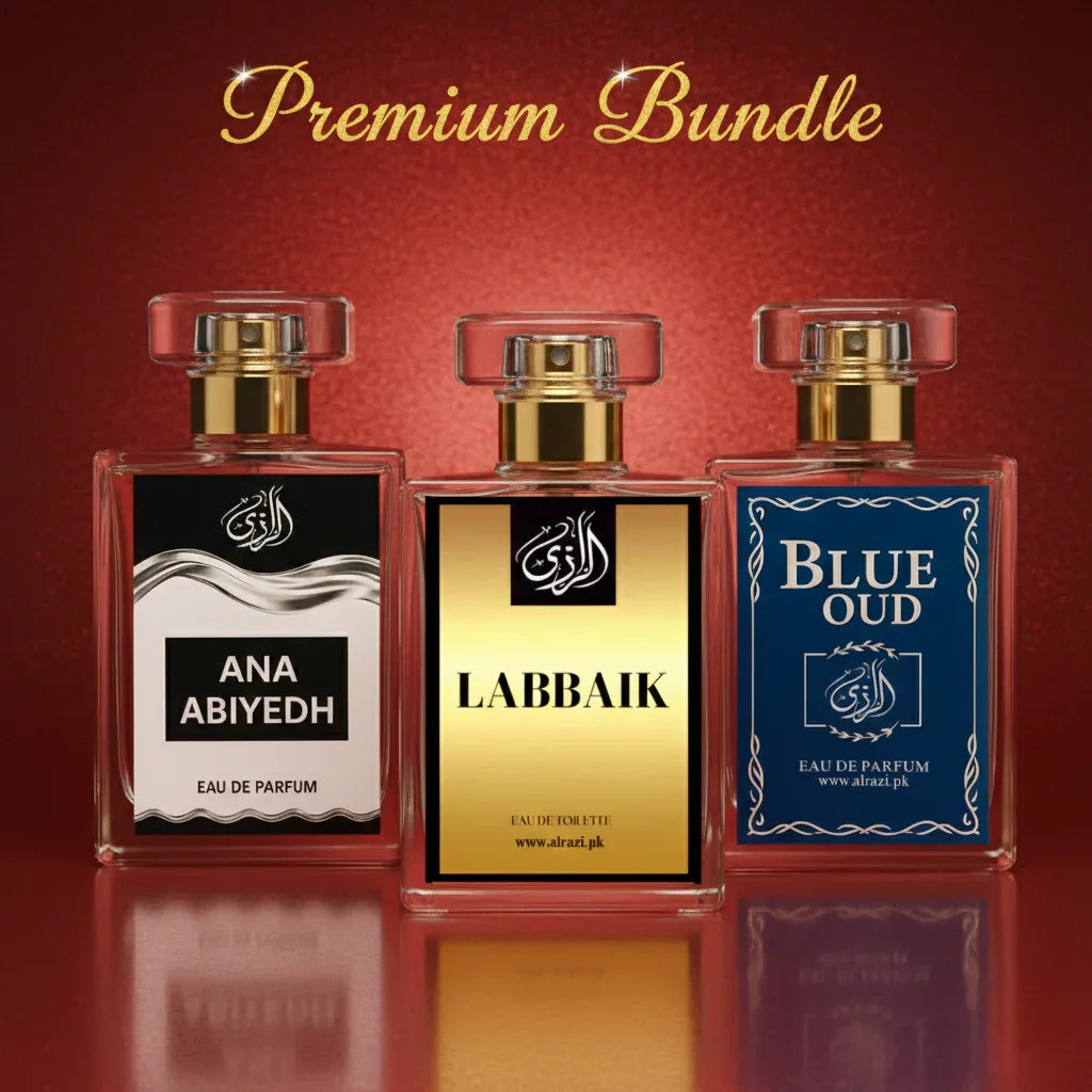 Premium Bundle 3 – Ana Abiyedh, Labbaik & Blue Oudh Perfume Set - Al-Razi