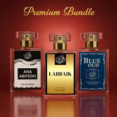 Premium Bundle 3 – Ana Abiyedh, Labbaik & Blue Oudh Perfume Set - Al-Razi