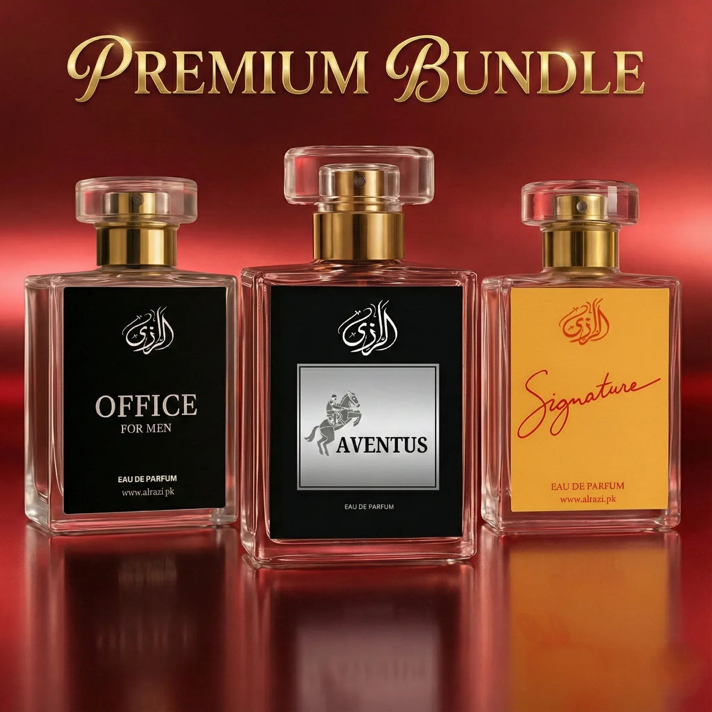 Premium Bundle 1 – Office Men, Aventus & Signature Perfume Set - Al-Razi