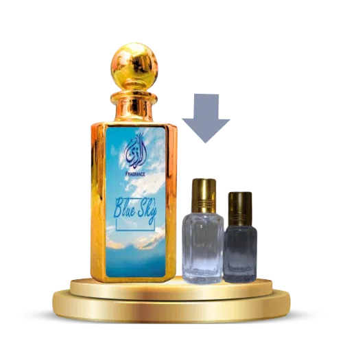 Blue Sky Attar for Men – Fresh Aquatic Citrus Arabic Attar - Al-Razi