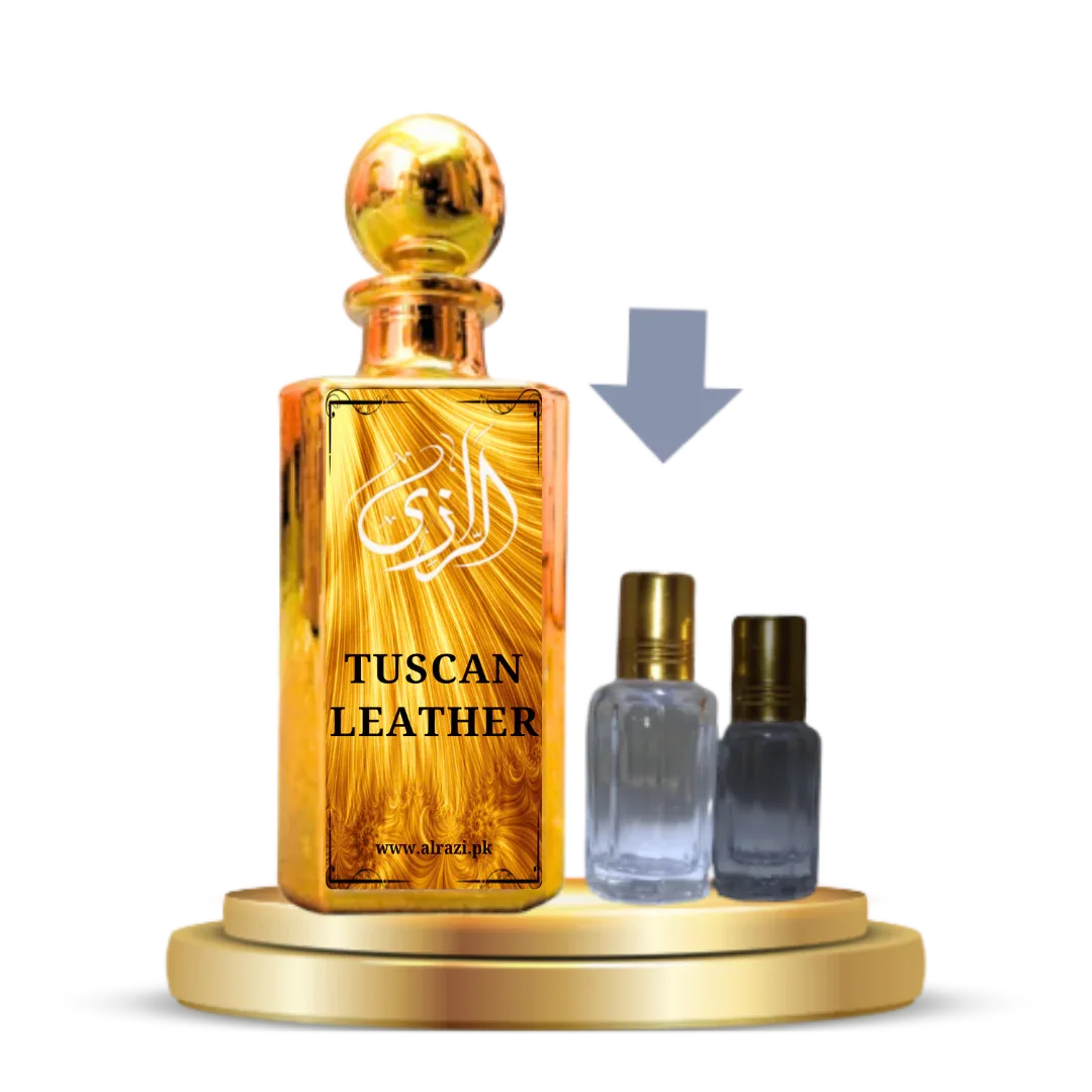Tuscan Leather Attar for Men – Rich Leather Woody Arabic Attar - Al-Razi