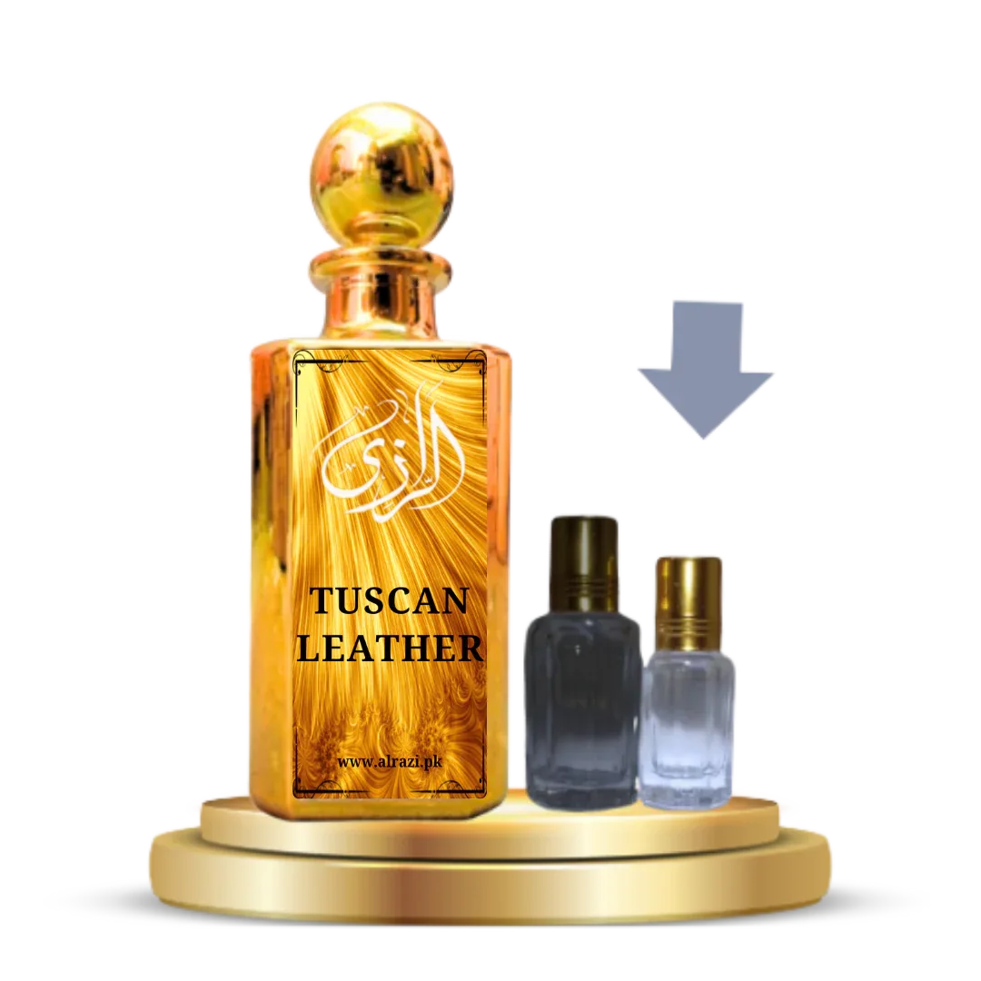 Tuscan Leather Attar for Men – Rich Leather Woody Arabic Attar - Al-Razi