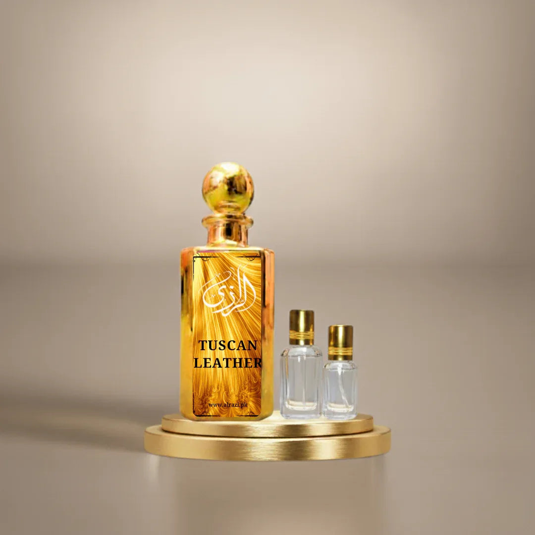 Tuscan Leather Attar for Men – Rich Leather Woody Arabic Attar - Al-Razi