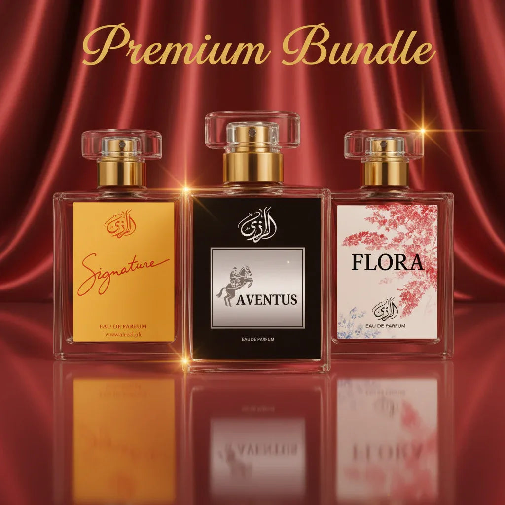 Premium Bundle 5 – Signature, Aventus & Flora Perfume Set - Al-Razi