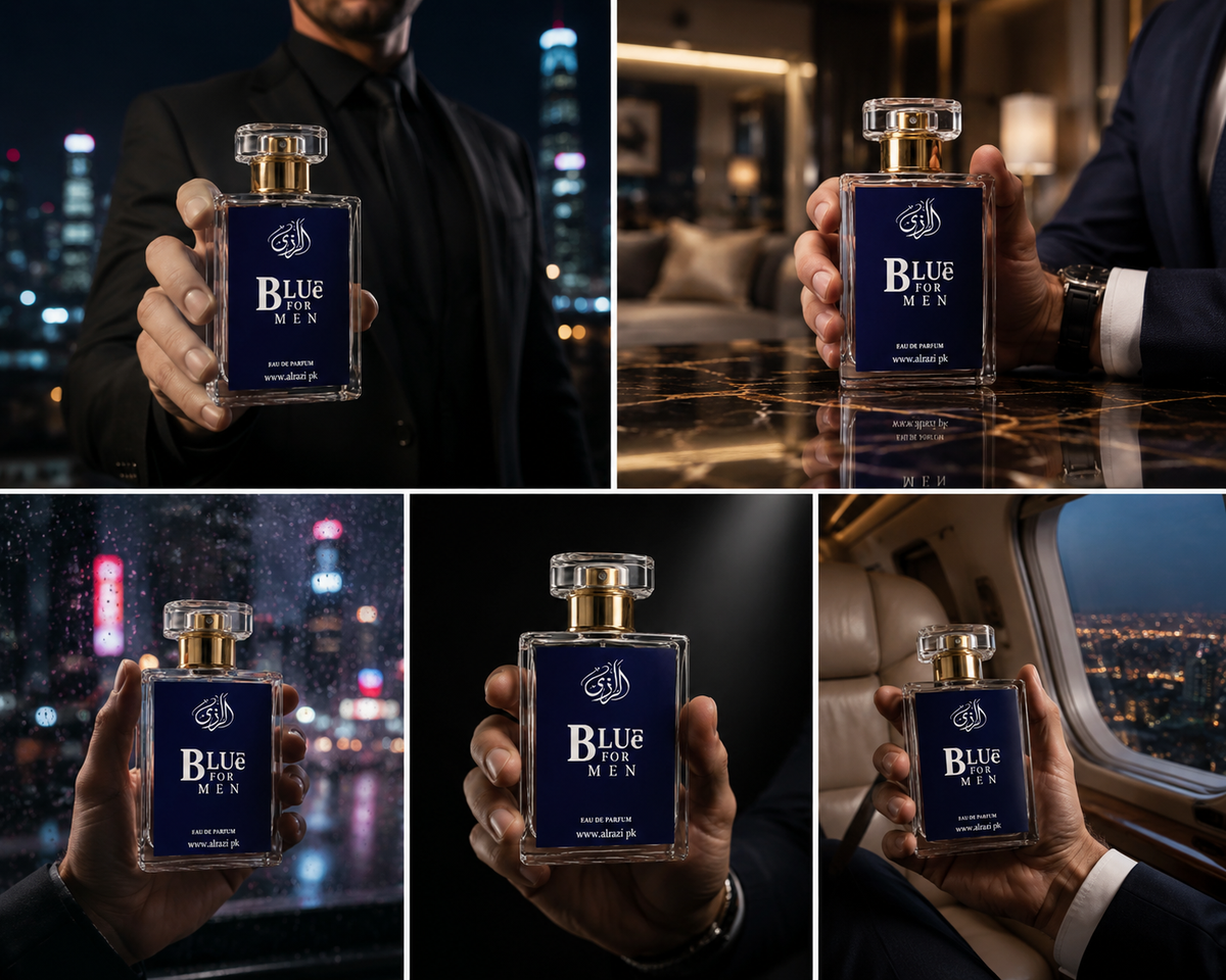 Blue Men Perfume for Men Pakistan – Fresh Aquatic Citrus Fragrance by Al-Razi