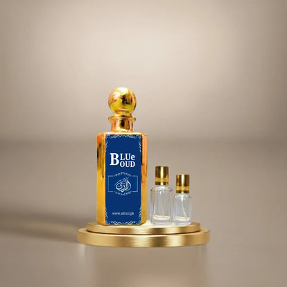 Blue Oud Attar by Alrazi – Premium 12ml Arabic Fragrance Oil for Men in Pakistan.