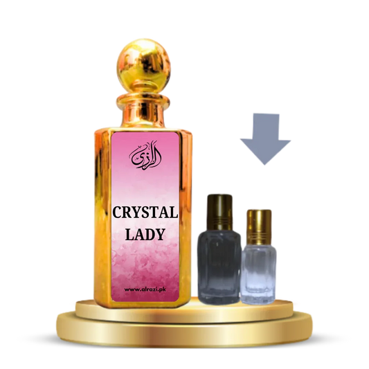 Crystal Lady Attar for Women – Floral Fruity Arabic Attar - Al-Razi