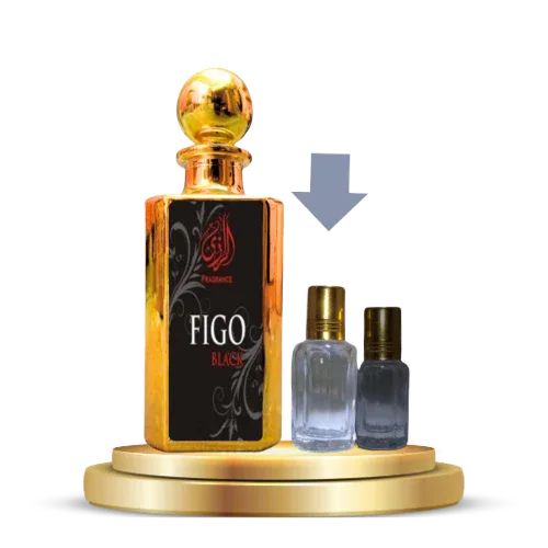 Figo Black Attar for Men – Woody Aromatic Arabic Attar - Al-Razi