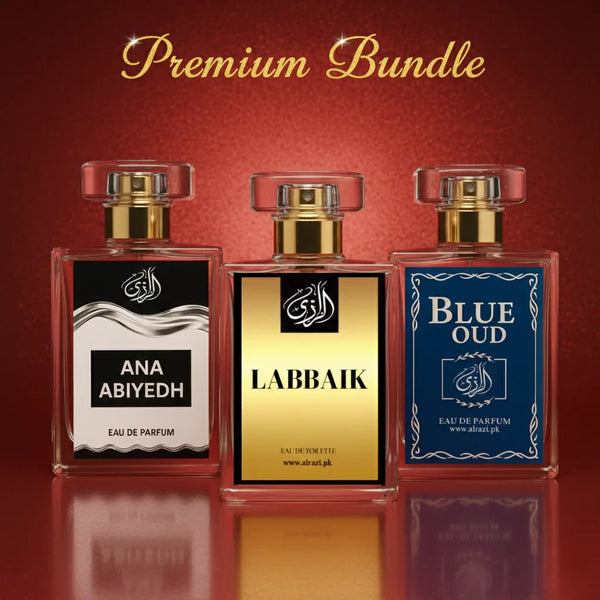 Premium Bundle 3 – Ana Abiyedh, Labbaik & Blue Oudh Perfume Set - Al-Razi
