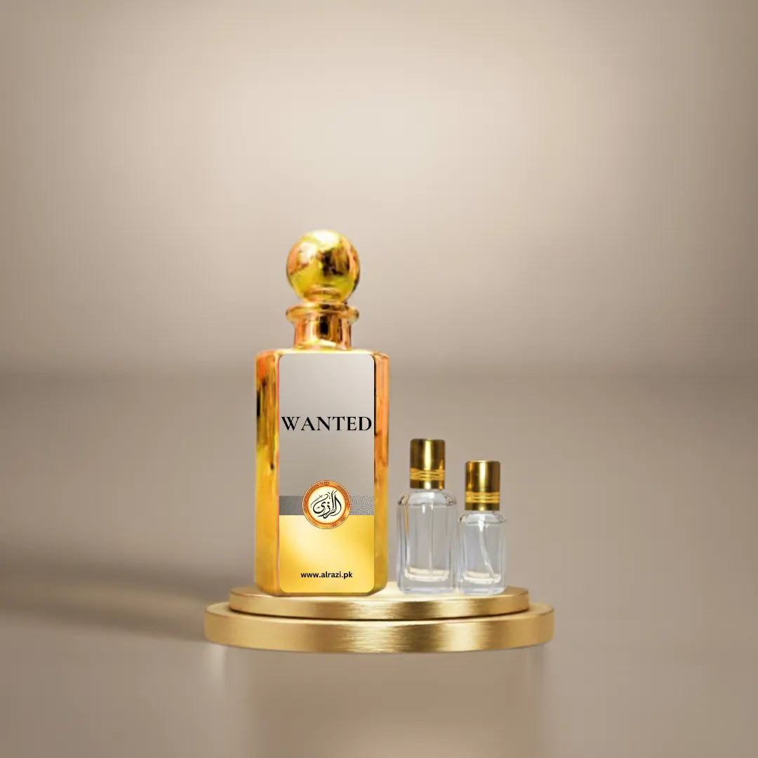 Wanted Attar for Men spicy woody oriental fragrance by Alrazi