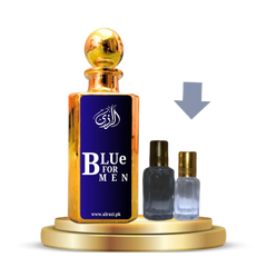 Blue Men Attar for Men – Fresh Aquatic Citrus Arabic Attar - Al-Razi