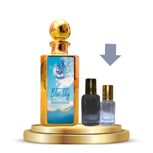 Blue Sky Attar for Men – Fresh Aquatic Citrus Arabic Attar - Al-Razi