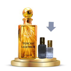 Tuscan Leather Attar for Men – Rich Leather Woody Arabic Attar - Al-Razi